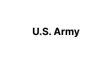 "U.S. Army logo with bold black text on a white background."